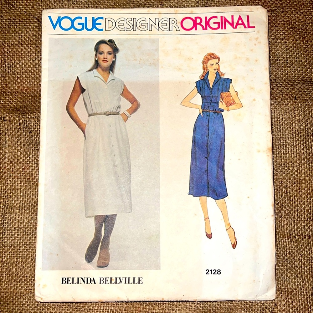 RARE Vintage 80’s Vogue Designer sewing pattern
